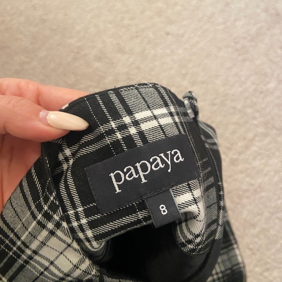 Vintage skirt black and white plaid. Un excellent condition - Picture 3 of 3